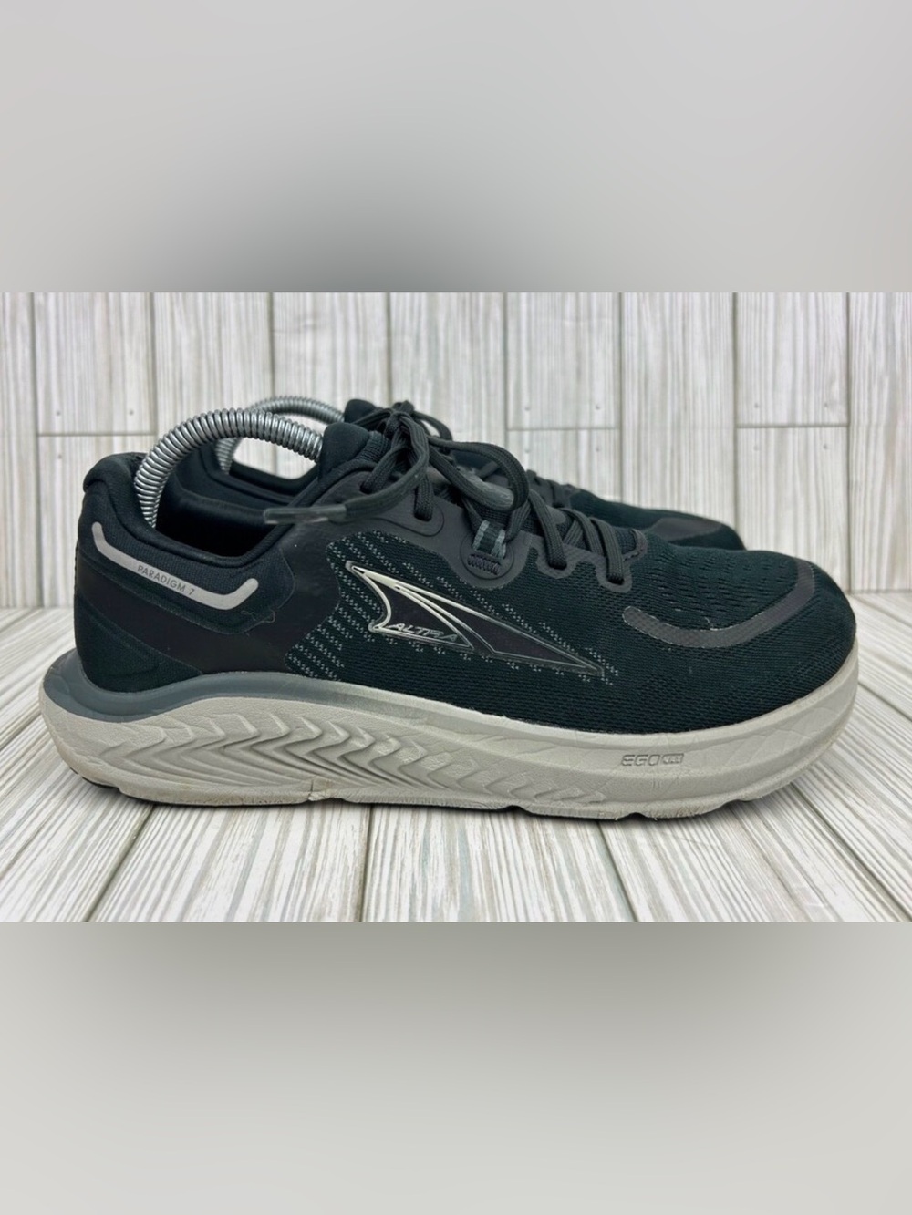Altra Paradigm Running Shoes Sneaker US 8.5 Black Gray Lace-Up ALOA85RN010